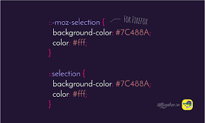 Selection Color Css Color Cascading Style Sheets