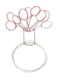 Blumenvase Mit Tulpen Malen Blumenzeichnung Blumen Zeichnen Blumen Vase