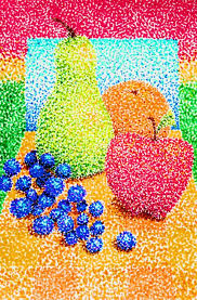 Pointillism Fruit By Mgafm On Deviantart Arte Di Bambino Lezioni Di Arte Progetti Di Arte Della Scuola
