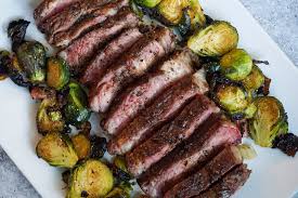 Grill each steak 3 minutes per side, turning once. Cast Iron Ribeye With Roasted Brussel Sprouts The Curlie Cook