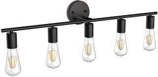 Maybe you would like to learn more about one of these? Buy Ralbay Black Bathroom Vanity Light Fixtures 5 Light Industrial Matte Black Wall Sconce Vintage Edison Wall Lamp Lighting Fixture For Bathroom Online In Vietnam B08p2mfs4z