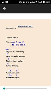 Wany Hasrita Menahan Rindu Chord Gitar Lagu Ofline For Android Apk Download