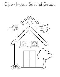 Free printable abstract coloring pages for adults. Open School House For Second Grade Coloring Page Coloring Sky