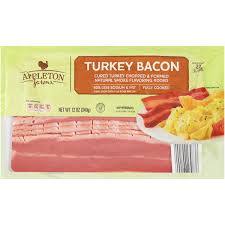 I began experimenting with bacon cooking methods and found out that baking turkey bacon (or pork bacon) produces a superior bacon experience Appleton Farms Turkey Bacon 12 Oz Instacart