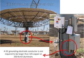 250 166 size of the direct current grounding electrode