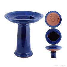 Sun pottery ceramic bird bath. Wild Birds Unlimited Nature Shop