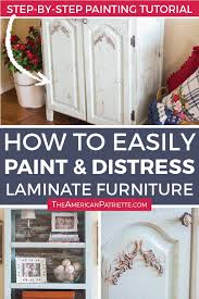 If the piece is solid wood, traditional primer should adhere well to a sanded surface. How To Paint And Distress A Laminate Bookshelf Without Priming