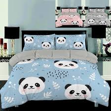 Set (queen bed, dresser & nightstand), created for macy's. Cartoon Panda Bedding Set Pink Blue Gray Cute Panda Printed Duvet Cover Set Us Queen Size Uk Single Uk Double Uk King Au Single Au Double Au Queen Au King Us Twin Us Full Us Queen Us King Wish