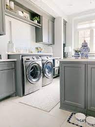 Interior Paint Colors A Neutral Color Palette Shannon Gold Design Grey Cabinets Laundry Room Inspiration Grey Laundry Rooms
