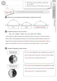 Expliquer que la terre est inclinée => effectuer ils inclinent la terre de en position été dans l'hémisphère nord (leur montrer) puis effectuent la révolution autour du soleil en conservant le. Cm1 Sciences Et Technologie Exercices La Revolution De La Terre