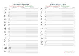Bastelkalender zum ausdrucken source : Schreibschrift Lernen Das Abc Fur Grundschulkinder Grundschultricks De