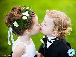 Children Kissing Beautiful Girl Facebook Wedding Kiss Images