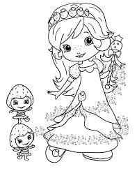 With the coloring pages of strawberry shortcake you will enjoy into an amazing world in which inseparable friend berries live. Berryfest Princess Strawberry Shortcake Coloring Page Coloring Sky