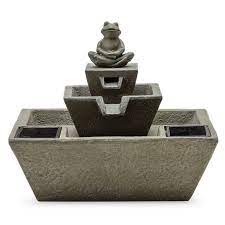 Zen iii garden water fountain specifications: Belham Zen Frog Solar Outdoor Fountain Deals Coupons Reviews