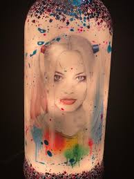 Handmade Harley Quinn Light up Bottle