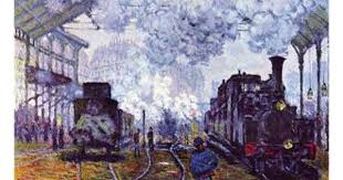 Saint Lazare Station In Paris Arrival Of A Train Art Print Claude Monet Art Com In 2021 Claude Monet Paintings Artist Monet Monet Art