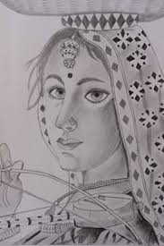 Indian Village Woman Purvi S Pencil Sketchs Paintings Prints Ethnic Cultural Tribal Asian Indian Indian Artpal Women are beautiful and intelligent creatures.