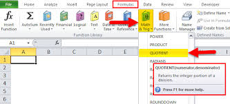 Quotient In Excel Formula Examples Uses Of Quotient Function