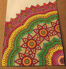 Once the mandala is finished, it can be interpreted by a trained professional, a book specialized in the subject or you can also interpret it yourself, letting yourself be guided by your own intuition. Mandala Color Inspiration Adultcoloringpages Rainbowmandala Inspiration Completed Finished Id Mandala Coloring Mandala Design Art Mandala Coloring Finished