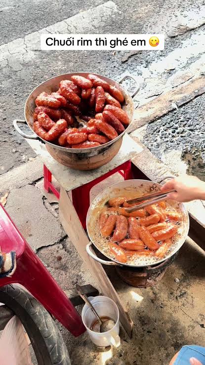 Chuối sên (Rim), khoai lang nướng Phú Yên – Món quà vặt dân dã của xứ Nẫu