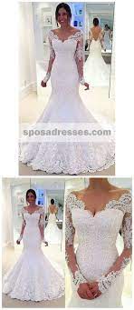 Long Sleeve Off Shoulder Mermaid Lace Custom Wedding Dresses Online Wd349 Online Wedding Dress Custom Wedding Dress Wedding Dress Long Sleeve
