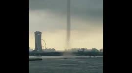 Waterspout spotted off east coast beach near bedok jetty. Newsflare Huge Waterspout Swirls Over Sea In Eastern China