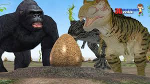 Dinosaurs Vs Gorilla 3d Animation Short Film 3d Cartoon Animals Funny Short Movie For Children Cartoon Paw Patrol Toys Cartoon Animals