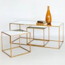 Three Joined Marble Coffee Tables Coffee Table Coffee Table Setting Gold Table Setting