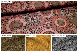 Steampunk design used in house decoration. Baumwollstoff Steampunk Zahnrad