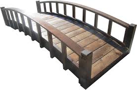 Place 1 2x6 every 12 all the way along the arc of the ramp. Amazon Com Samsgazebos Moon Bridges Japanese Style Arched Wood Garden Bridges 8 Feet Brown Garden Outdoor