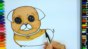 Wie Zeichnet Man Mops Ausmalen Kinder Hd Malen Fur Kinder Ausmalen Zeichnen Und Farben Youtube