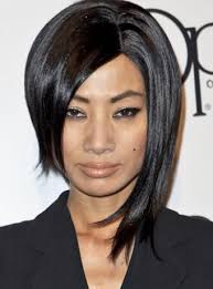 Bai Ling Uneven Geometric Bobcut Hairstyle Channel Women Hairstyles Men Hairstyles Formal Hair Hair Styles Prom Hairstyles For Short Hair Mens Hairstyles