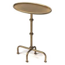 Butler Metalworks Kira Antique Gold Pedestal Table From Hayneedle Com Pedestal Table Accent Side Table Metal Working