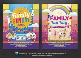 Family Fun Day Flyers Family Fun Day Family Fun Fundraiser Flyer
