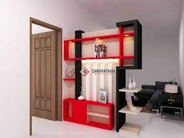 Sekat, interior, rumah, ruang tamu, rumah sempit lo! Desain Bufet Sekat Ruang Tamu Cek Bahan Bangunan
