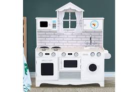 Stylish kids furniture for the modern home. Keezi Kids Kitchen Set Pretend Play Food Sets Childrens Utensils Toys White Matt Blatt