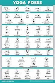 On the linked pages you can find the basic pose, it's various other names, health. Amazon Com Quickfit Yoga Position Exercise Poster Yoga Asana Poses Chart Laminated 18 X 27 Sports Outdoors