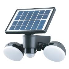 Link2home 600 Lumen Motion Activated Solar Security Light Integrated Led Flood Light Waterproof Em Sl245b The Home Depot
