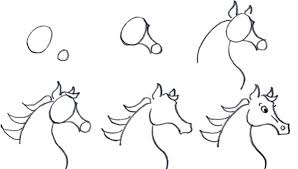 Drawing a horse's head can be done if you follow a few very easy steps. Draw Cartoon Horses Step By Step