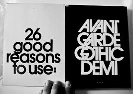 Avant Garde Gothic Demi Jpg 585 414 Pixels Typeface Poster Avant Garde Types Of Lettering