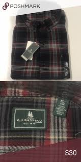 Black And Grey Flannel Shirt G H Bass Cotton Flannel Shirt Black Red Cotton Flannel Shirts Black Shirt Clothes Design