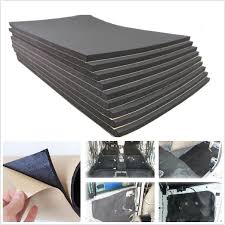 870 mm x 550 mm x 2.1 mm dimension (10 sheets): 9 Sheets 30x50cm Car Roof Door Sound Proofing Deadening Insulation Cell Foam 6mm Ebay