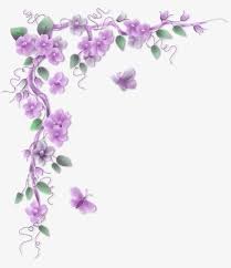 50 images purple flower border clip art use these free images for your websites, art projects, reports, and powerpoint presentations! Flowers Corner Corner Clipart Foreign Fine Png Transparent Clipart Image And Psd File For Free Download Floral Border Design Flower Border Flower Frame