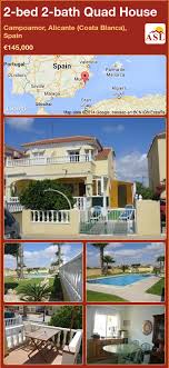 Quad House For Sale In Campoamor Alicante Costa Blanca Spain With 2 Bedrooms 2 Bathrooms A Spanish Life Luxury Townhouse Patio Area Alicante