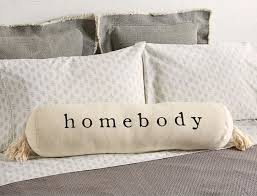 homebody bolster pillow with tassels farmhouse fresh home bolster pillow pillows chic pillows pinterest