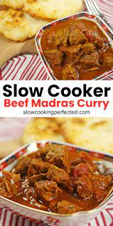 Slow Cooker Beef Madras Curry Recipe Slow Cooker Curry Recipes Slow Cooker Curry Slow Cooker Beef