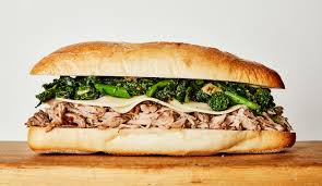 The meal is rounded out with a side of fresh broccoli slaw salad. Slow Cooker Roast Pork Sandwiches Recipe Bon Appetit