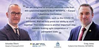 Agencies and their international counterparts. Interpol Europol 8th Cybercrime Conference Enhancing Partnerships Against Cybercrime Europol