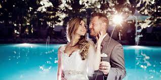 Our Twilight Las Vegas Wedding At The Aria Resort Casino Chandeliers And Champagne