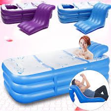 Explore the widest collection of home decoration and construction products on sale. Blue Pvc Inflatable Adult Spa Summer Bathtub Washing Travel Tub Free Air Pump